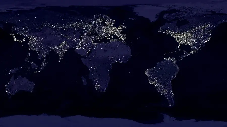 فوق العاده ترین عکس از زمین در شب با بهترین کیفیت برای والپیپر کامپیوتر و لپتاپ