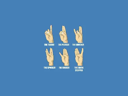 تصویر جالب از حرکات انگشتان دست با معانی مختلف برای پروفایل