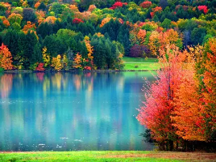 عکس رویایی فصل پاییز با منظره ای شگفت انگیز برای تصویر زمینه