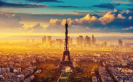 دانلود والپیپر برج ایفل پاریس برترین جاذبه توریستی جهان برای کامپیوتر