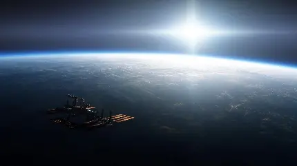 تصویر واقعی عکس زیبا از نور روشن بر روی کره زمین از ناسا