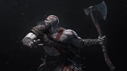 عکس پس زمینه گاد اف وار 5 رگناروک God of War Ragnarok با بک گراند سیاه