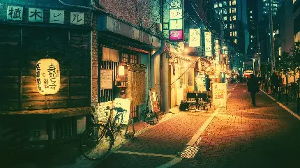بک گراند و تصویر زمینه شهر توکیو در شب برای گوشی موبایل