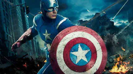 تصویر پس زمینه کریس ایوانز بازیگر نقش کاپیتان آمریکا برای پروفایل شبکه های اجتماعی