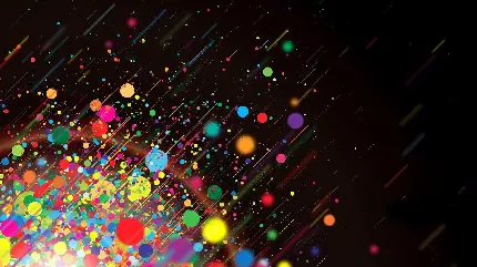 دانلود والپیپر زیبا دایره های رنگارنگ انتزاعی