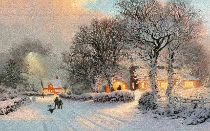 تصویر فصل زمستان برای نقاشی با کیفیت فول اچ دی