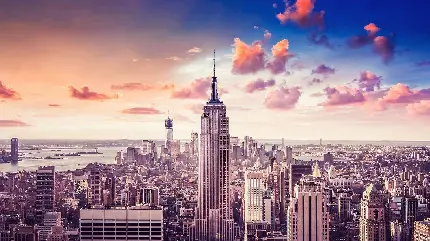 عکس برج و ساختمان معروف امپایر استیت نیویورک برای استفاده معماران