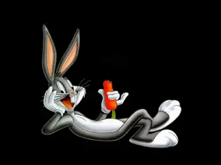 والپیپر از خرگوش بازیگوش با هویج خوشمزه