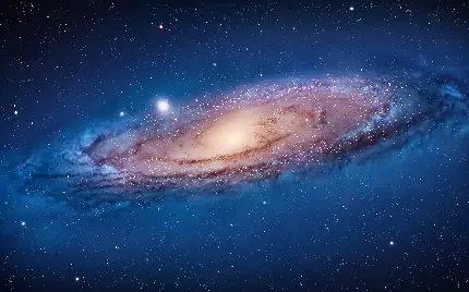 عکس تصویر زمینه فضا و یک کهکشان به حالت مارپیچ برای دسکتاپ