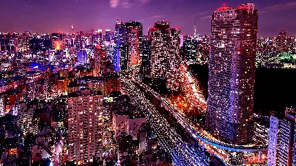 تصویر با کیفیت از برجهای شهر توکیو با طراحی فوق العاده و با کیفیت FULL HD