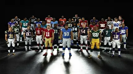 عکس زمینه بازیکنان لیگ برتر فوتبال آمریکایی NFL