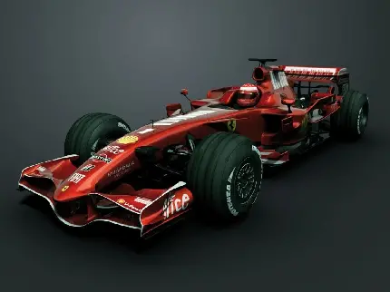 عکس و تصویر استوک بسیار با کیفیت از ماشین فراری F1 از زاویه بالا