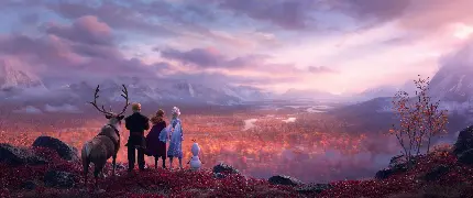 زیباترین پس زمینه 5K انیمیشن فروزن Frozen مخصوص ویندوز