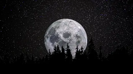 عکس زمینه از ماه کامل و زیبا با کیفیت فول اچ دی