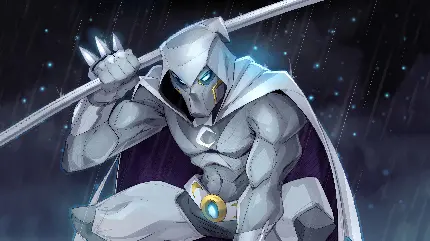 تصویر زمینه کارتونی و فانتزی سریال شوالیه ماه Moon Knight مون نایت برای بک گراند