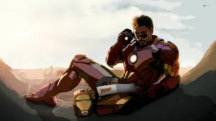 عکس رابرت داونی جونیور در مرد آهنی iron man downey junior