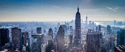 عکس 8K ساختمان امپایر استیت در شهر نیویورک مخصوص لپ تاپ