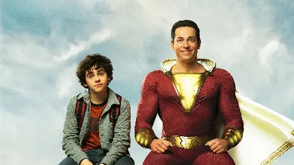 چاپ پوستر عکس استوک و رایگان شزم Shazam برای بک گراند فوتوشاپ