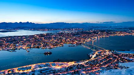عکس فول اچ دی زیباترین شهر نروژ
