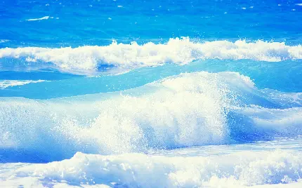 معروف ترین عکس اقیانوس آبی با امواج خروشان با کیفیت فول اچ دی