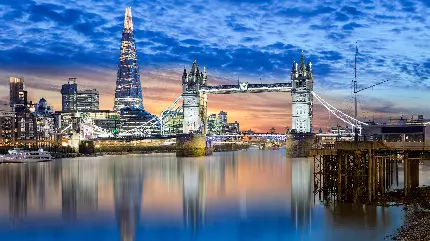 زیباترین تصویر زمینه پل لندن با کیفیت 9K مخصوص دسکتاپ