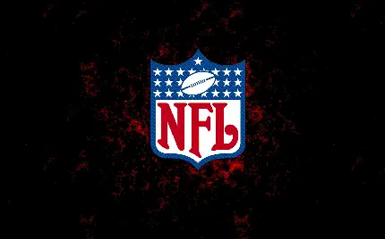 عکس زمینه لوگوی لیگ ملی فوتبال آمریکایی با رنگ سرخ و آبی