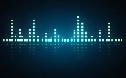 دانلود رایگان وکتور اکولایزر صدا با رنگ آبی