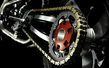 تصویر زمینه از چرخ و زنجیر موتور سیکلت مدل کراس