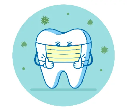 عکس پروفایل دندان سفید فانتزی برای پروفایل دندانپزشکان