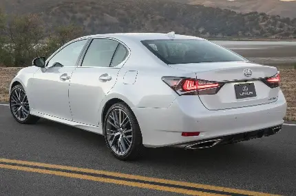 بک گراند ماشین سفید لکسوس و تصویر خاص جدید اتومبیل جذاب جی اس Lexus GS