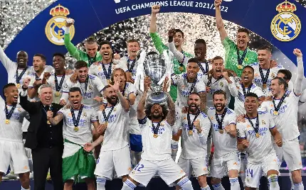 عکس شادی و قهرمانی رئال مادرید در فینال لیگ قهرمانان اروپا 2022