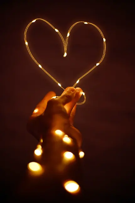عکس اچ دی ریسه قلبی درخشان برای پروفایل عاشقانه لاکچری