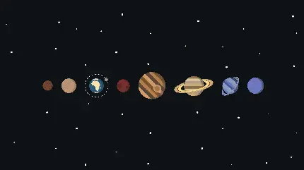 عکس پروفایل سیاره های منظومه شمسی به ترتیب از کوچک به بزرگ برای شبکه های اجتماعی