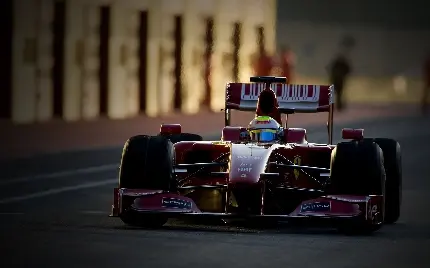 پروفایل هنری خودرو فراری F1 از جلو با کیفیت بالا