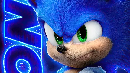 تصویر پروفایل سونیک Sonic آبی رنگ برای شبکه های اجتماعی