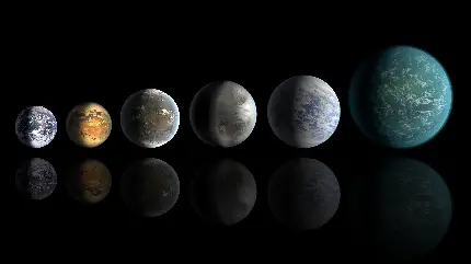 عکس سیارات منظومه شمسی به ترتیب از بزرگ به کوچک