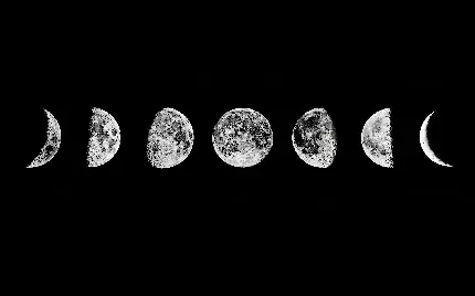 عکس جالب و آموزنده از ماه در حالت ها و اندازه های مختلف 