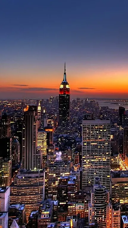 عکس جالب از نمای آسمان خراش های کلان شهر نیویورک در امریکا
