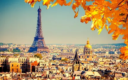 عکس بسیار زیبا و دیدنی از برج ایفل در شهر پاریس و کشور فرانسه