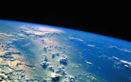پس زمینه باکیفیت از عکس کره زمین عالی و واقعی از ناسا