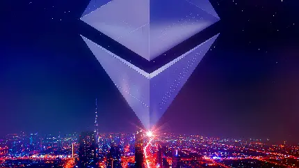 چاپ پوستر عکس استوک و رایگان اتریوم Ethereum برای بک گراند فوتوشاپ