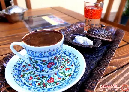 عکس با کیفیت و زیبا از قهوه ترک لاکچری با کیفیت بی نظیر