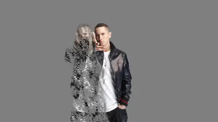 عکس امینم Eminem برای چاپ بر روی تابلو و تخته شاسی
