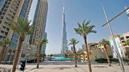 عکس دیدنی برج خلیفه دبی امارات در روز بلندترین برج دنیا