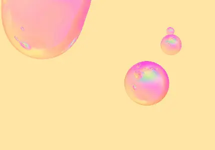 تصویر زمینه حباب های براق و صورتی رنگ با کیفیت 7K برای لپ تاپ
