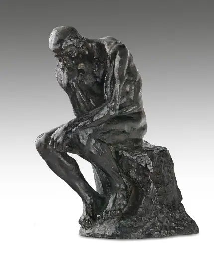 واپیپر مجسمه مرد در حال تفکر و فکر کردن برای گوشی موبایل