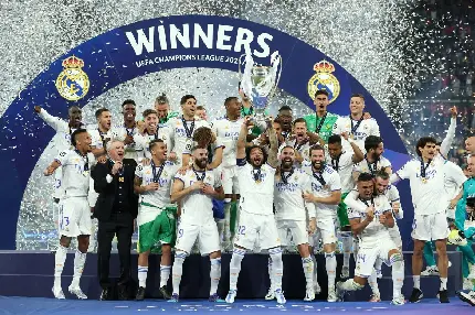 عکس قهرمانی رئال مادرید در فینال لیگ قهرمانان اروپا 2022