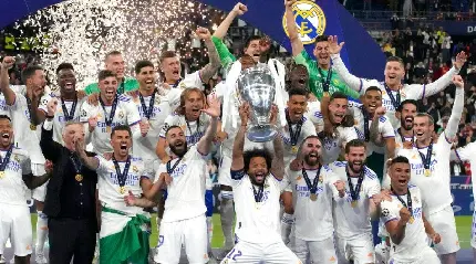 تصویر قهرمانی رئال مادرید در فینال لیگ قهرمانان اروپا 2022