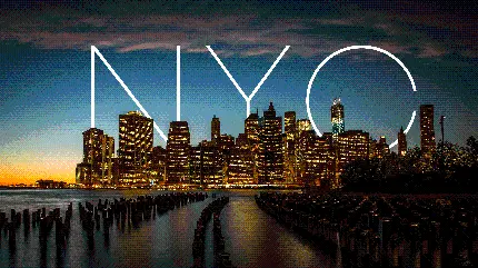 تصویر زمینه ساختمان های معروف شهر زیبای نیویورک سیتی 