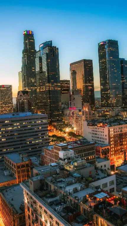 دانلود تصویر زمینه شهر لس آنجلس در کالیفرنیا برای بک گراند موبایل